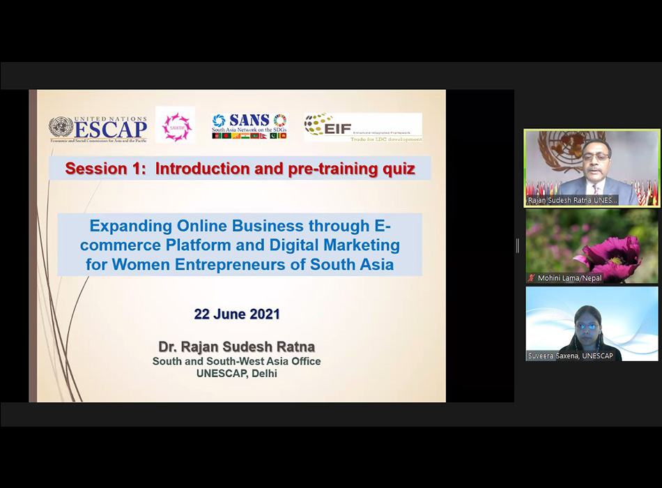 UNESCAP Wesellonline online training photo gallery